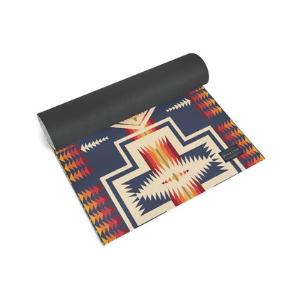 Tapis de yoga Pendleton X Yune Harding Navy 5 mm