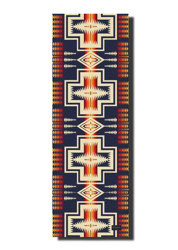 Tapis de yoga Pendleton X Yune Harding Navy 5 mm